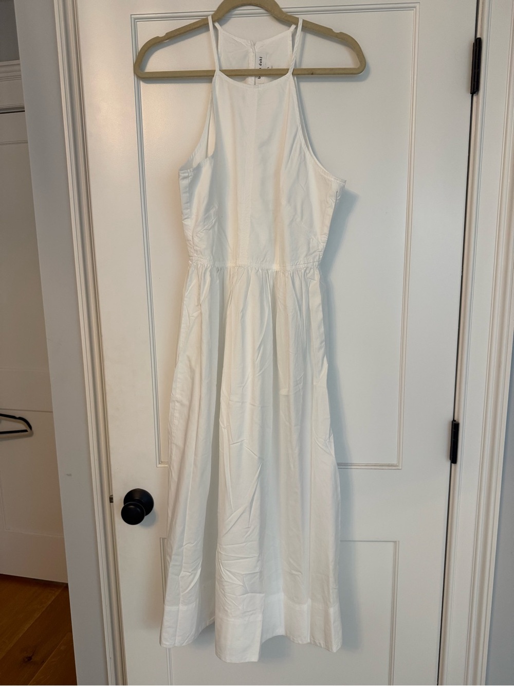 Bella Dahl White Halter Midi Dress